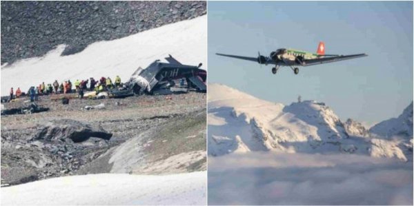 Альпийн нуруунд онгоц осолдож, 20 хүн амиа алджээ